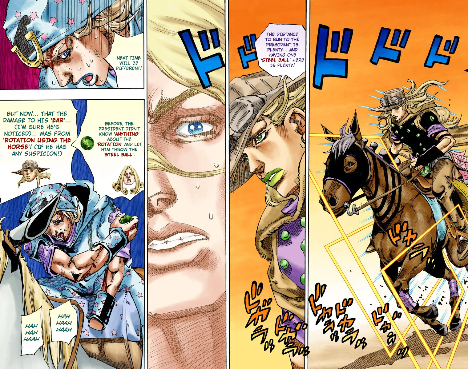 JoJo's Bizarre Adventure Steel Ball Run Colored Manga