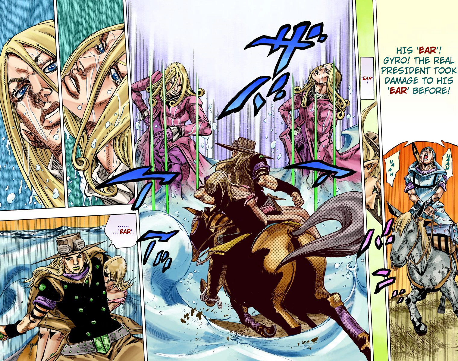 JoJo's Bizarre Adventure Steel Ball Run Colored Manga