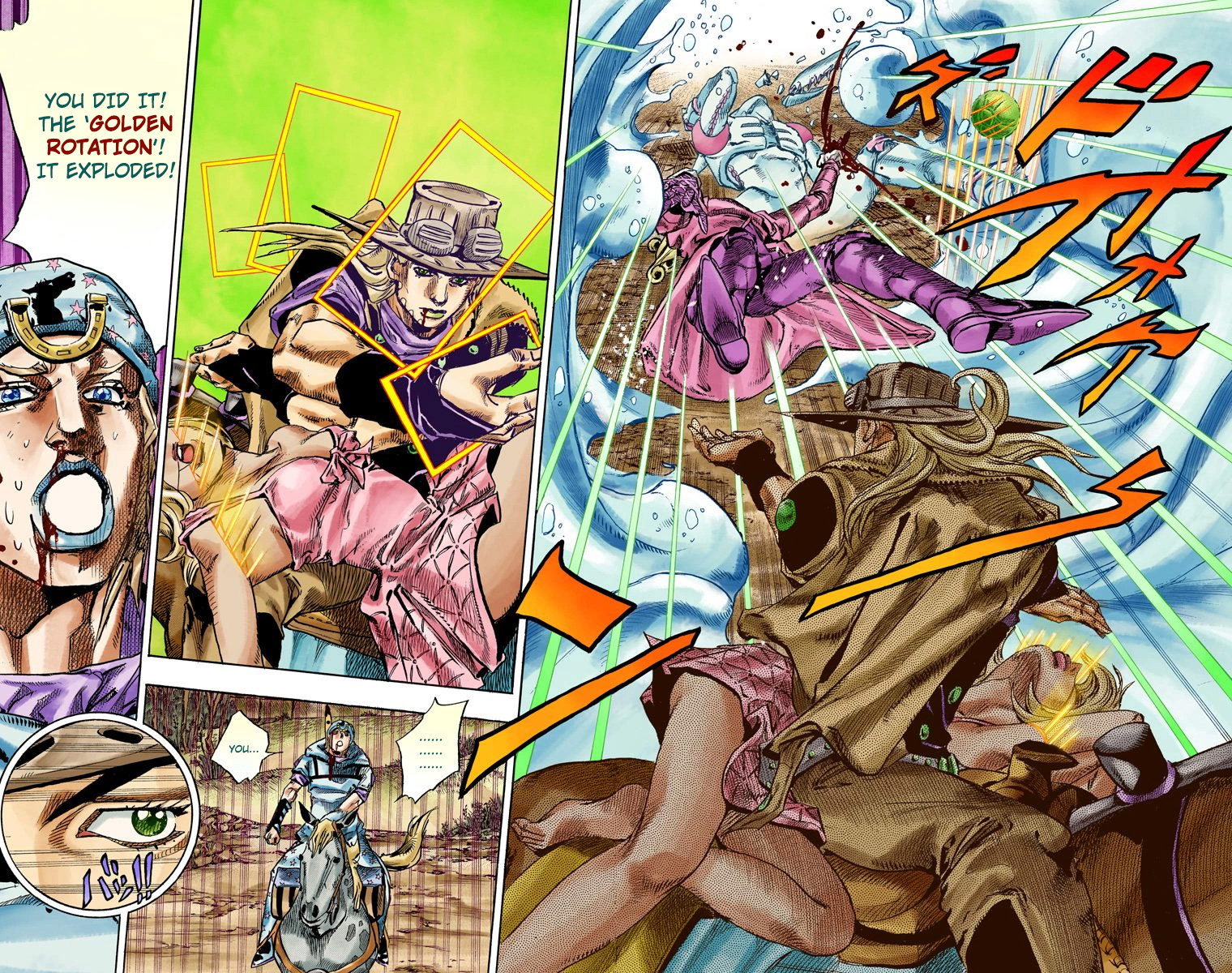 JoJo's Bizarre Adventure Steel Ball Run Colored Manga
