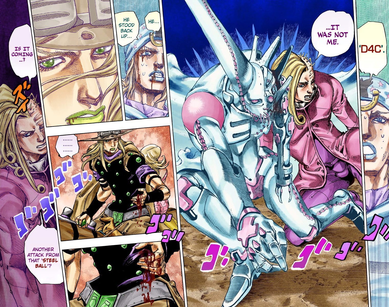 JoJo's Bizarre Adventure Steel Ball Run Colored Manga