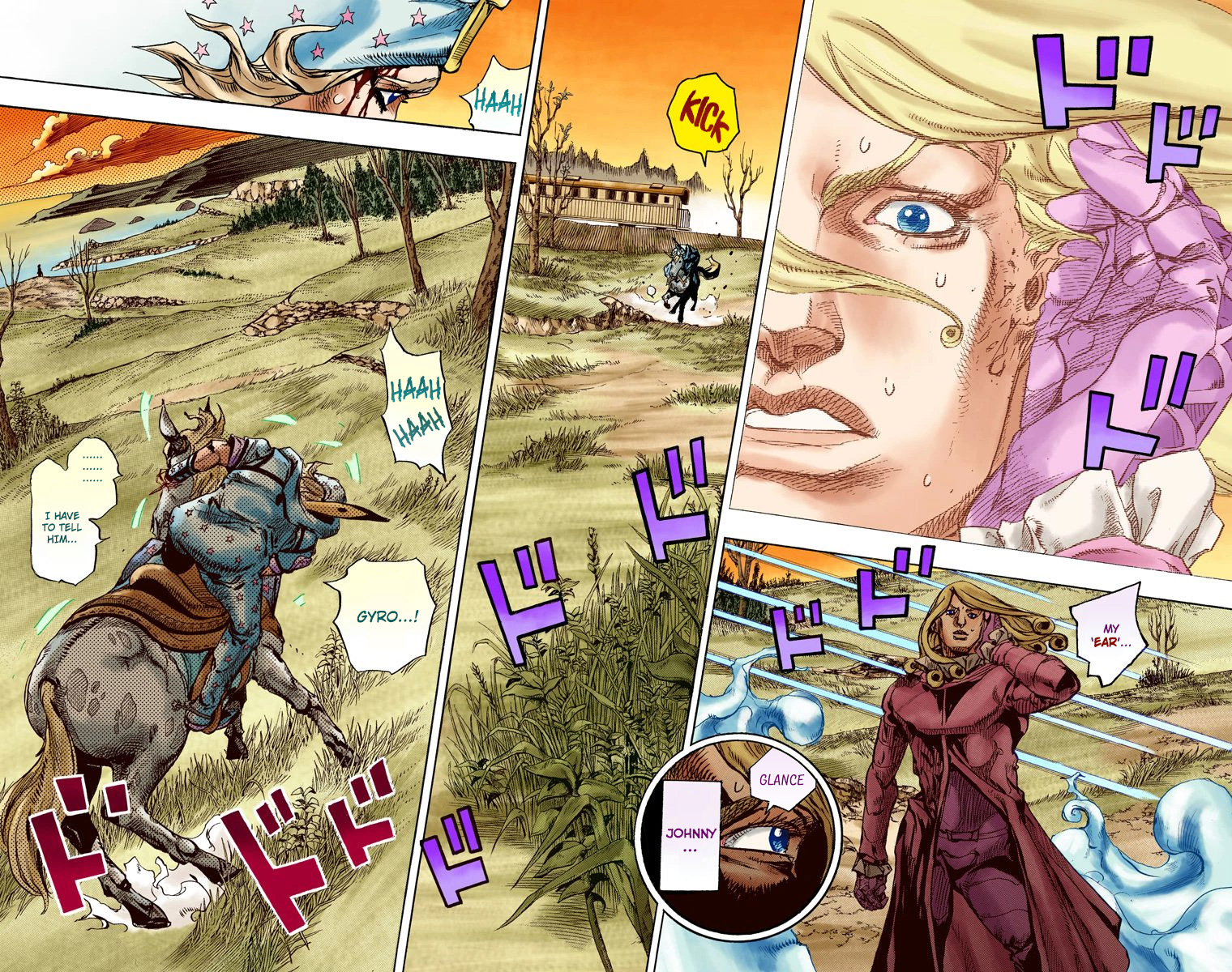 JoJo's Bizarre Adventure Steel Ball Run Colored Manga