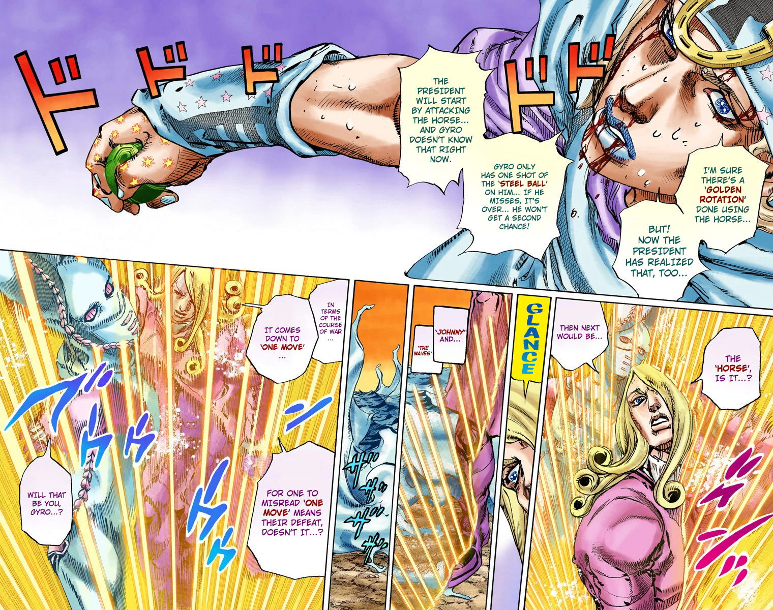 JoJo's Bizarre Adventure Steel Ball Run Colored Manga