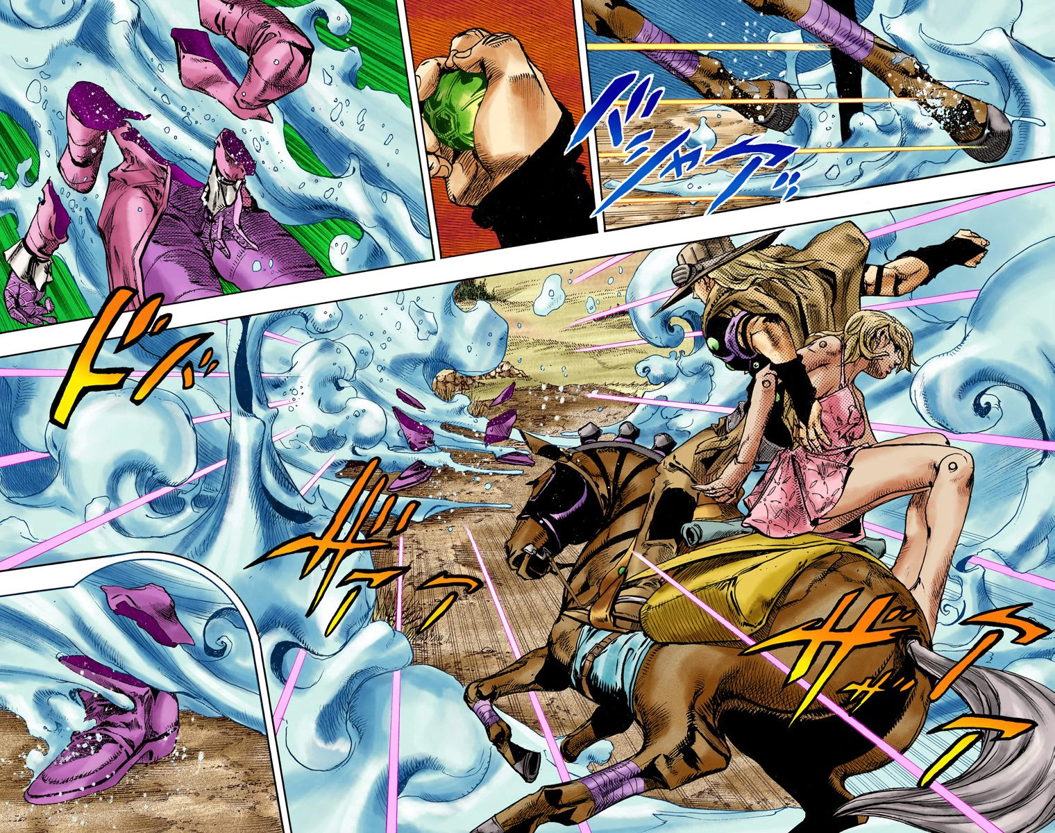 JoJo's Bizarre Adventure Steel Ball Run Colored Manga