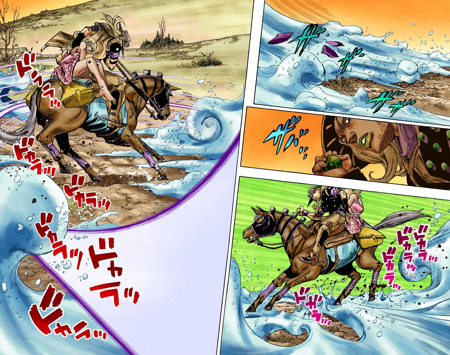 JoJo's Bizarre Adventure Steel Ball Run Colored Manga
