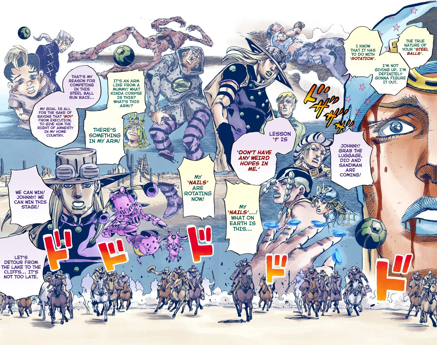 JoJo's Bizarre Adventure Steel Ball Run Colored Manga