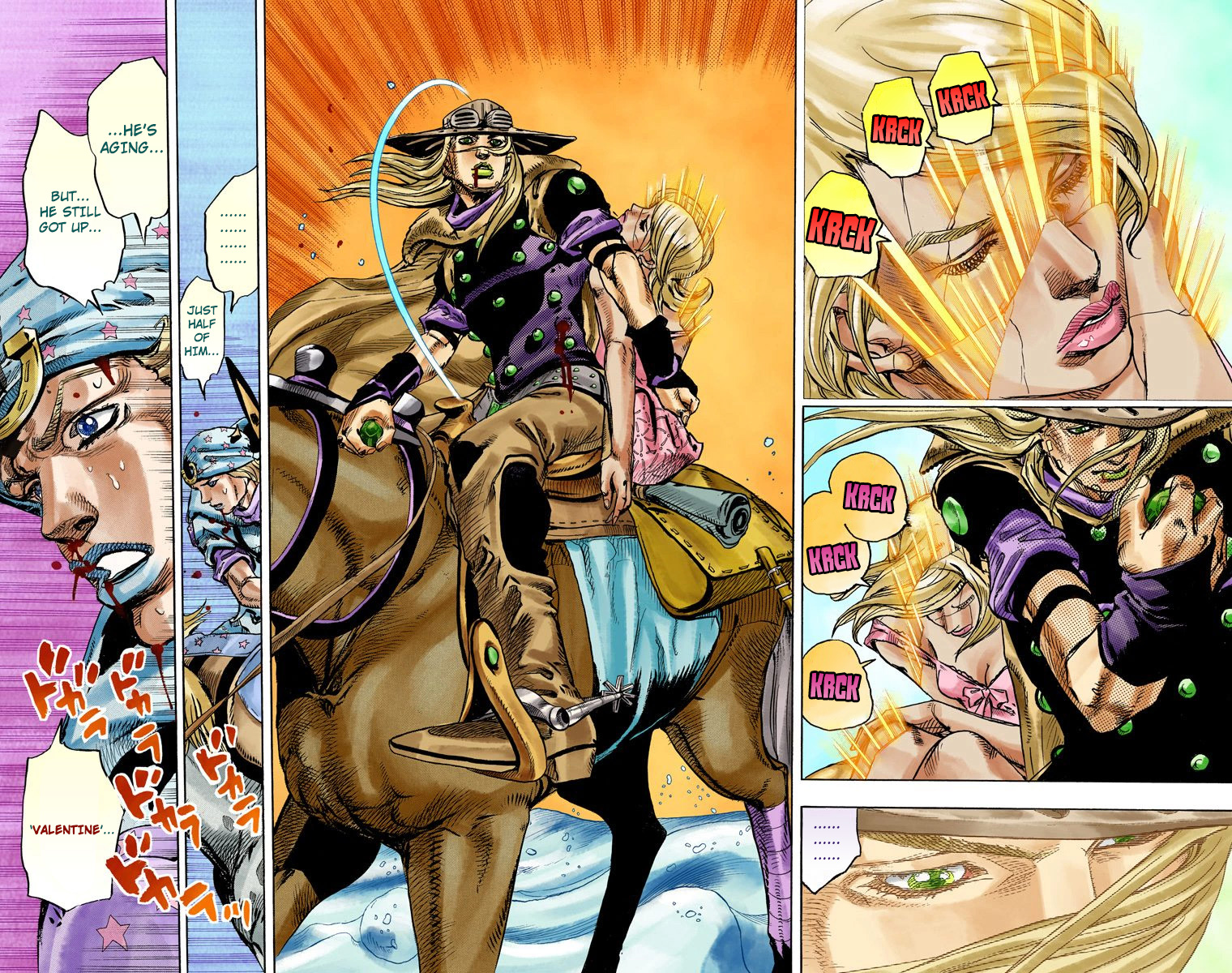 JoJo's Bizarre Adventure Steel Ball Run Colored Manga