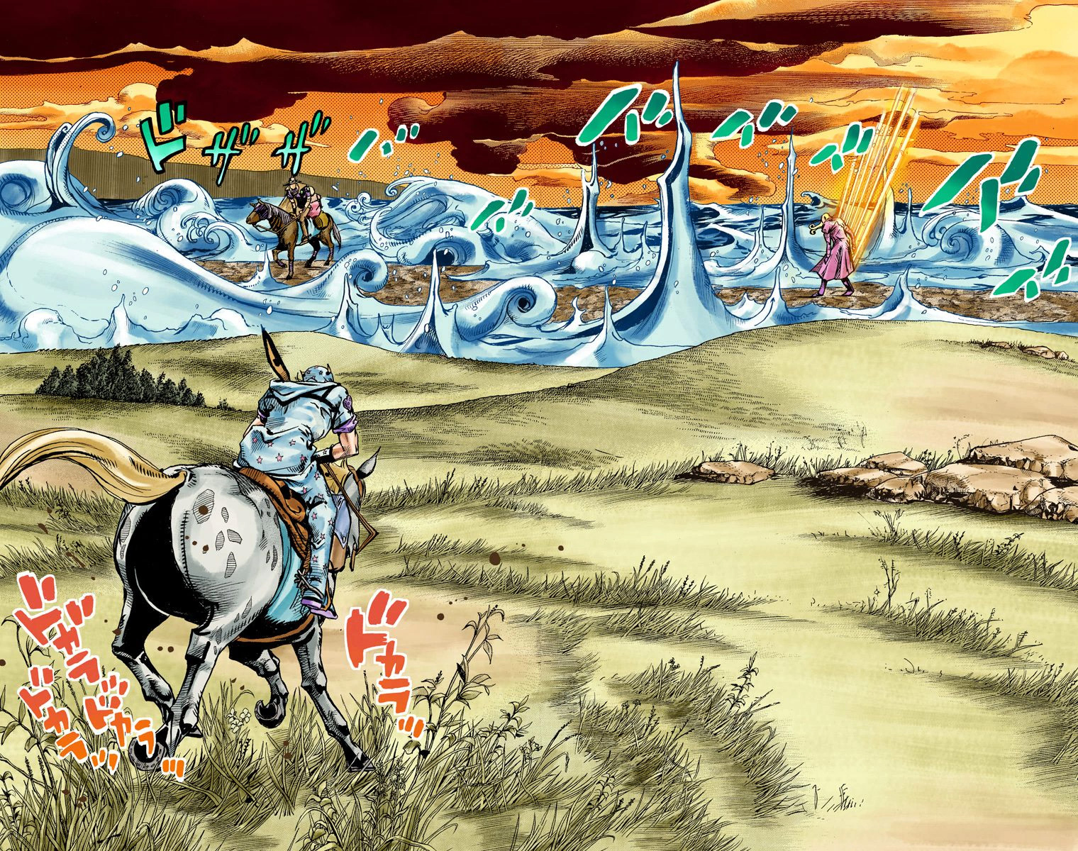 JoJo's Bizarre Adventure Steel Ball Run Colored Manga