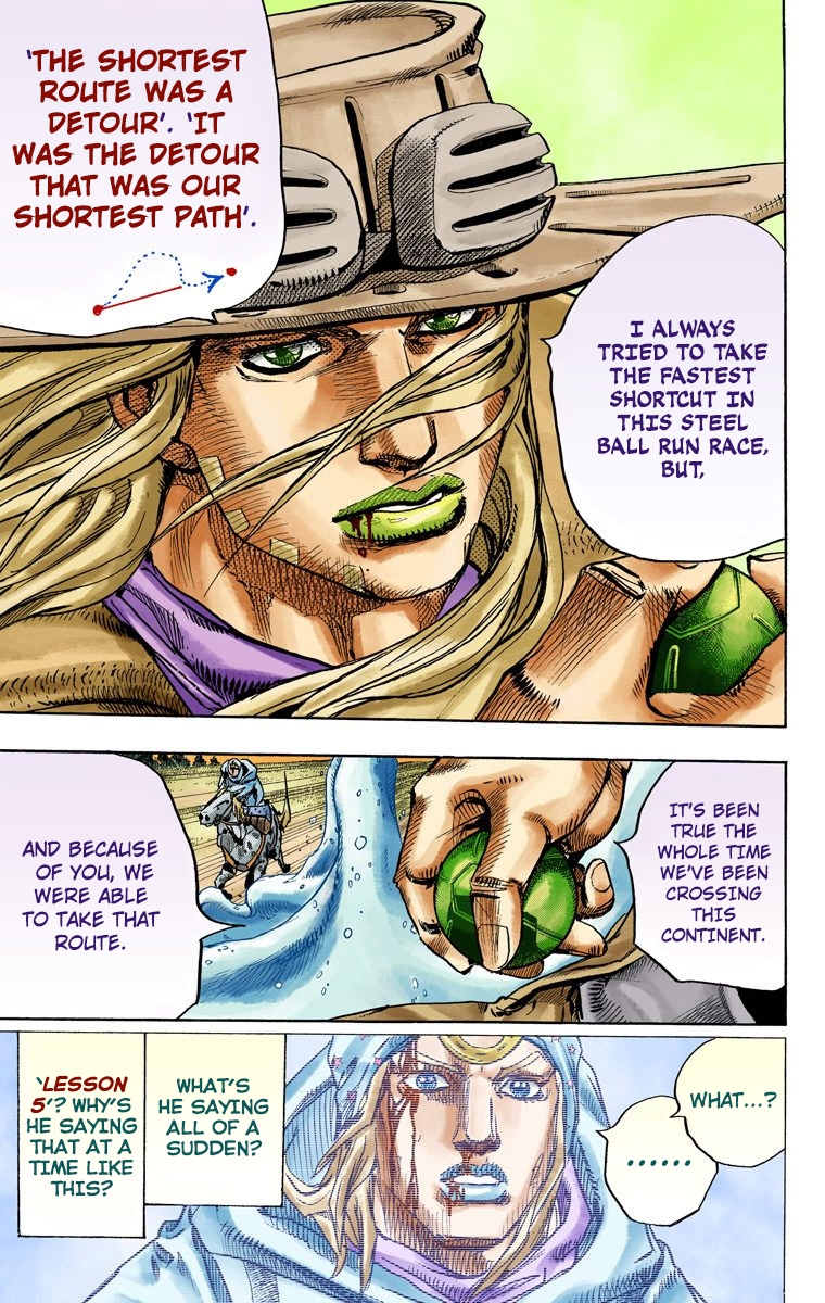 JoJo's Bizarre Adventure Steel Ball Run Colored Manga