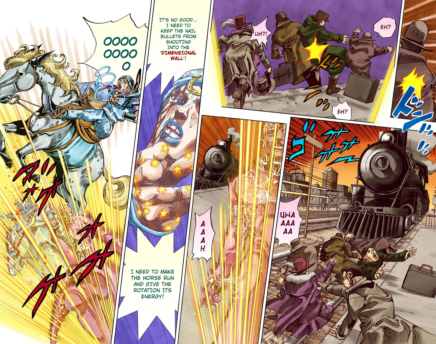 JoJo's Bizarre Adventure Steel Ball Run Colored Manga
