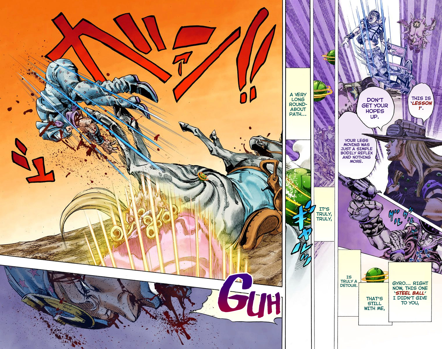 JoJo's Bizarre Adventure Steel Ball Run Colored Manga