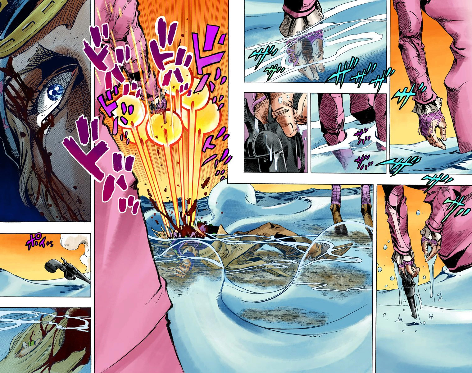 JoJo's Bizarre Adventure Steel Ball Run Colored Manga