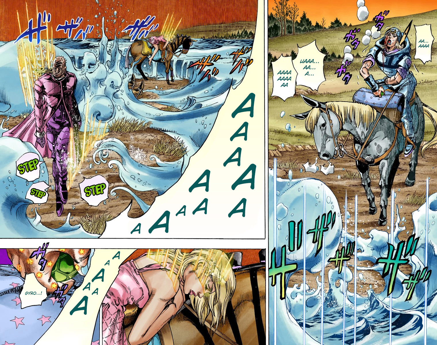 JoJo's Bizarre Adventure Steel Ball Run Colored Manga