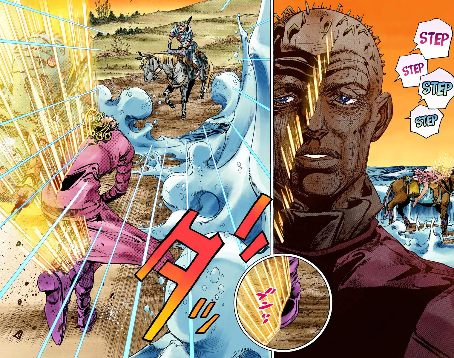 JoJo's Bizarre Adventure Steel Ball Run Colored Manga