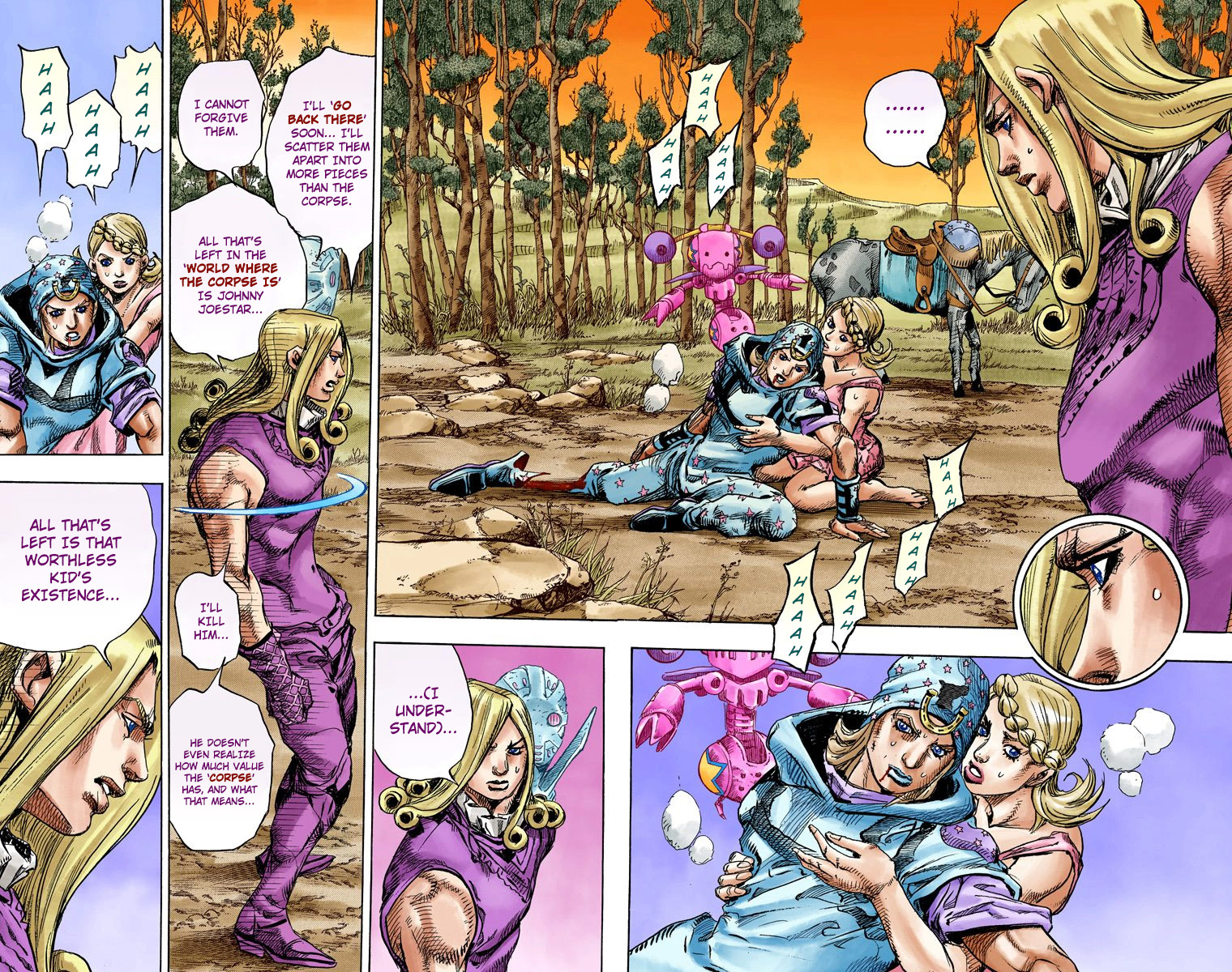 JoJo's Bizarre Adventure Steel Ball Run Colored Manga