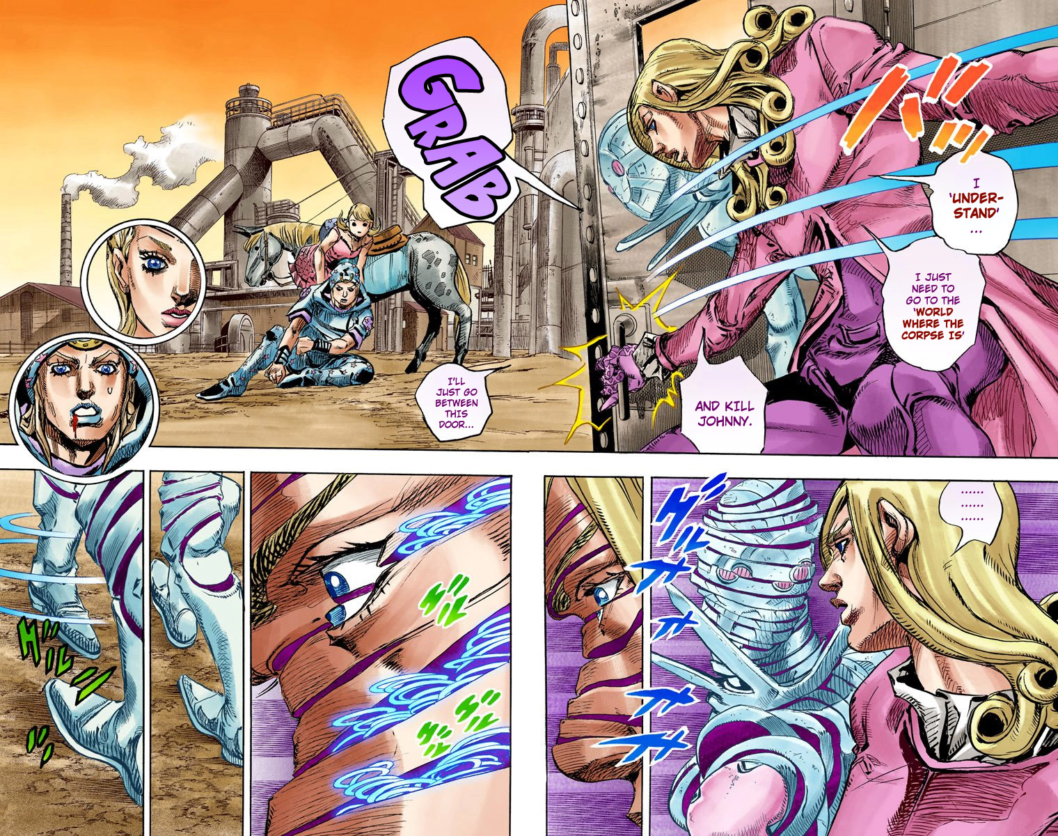 JoJo's Bizarre Adventure Steel Ball Run Colored Manga