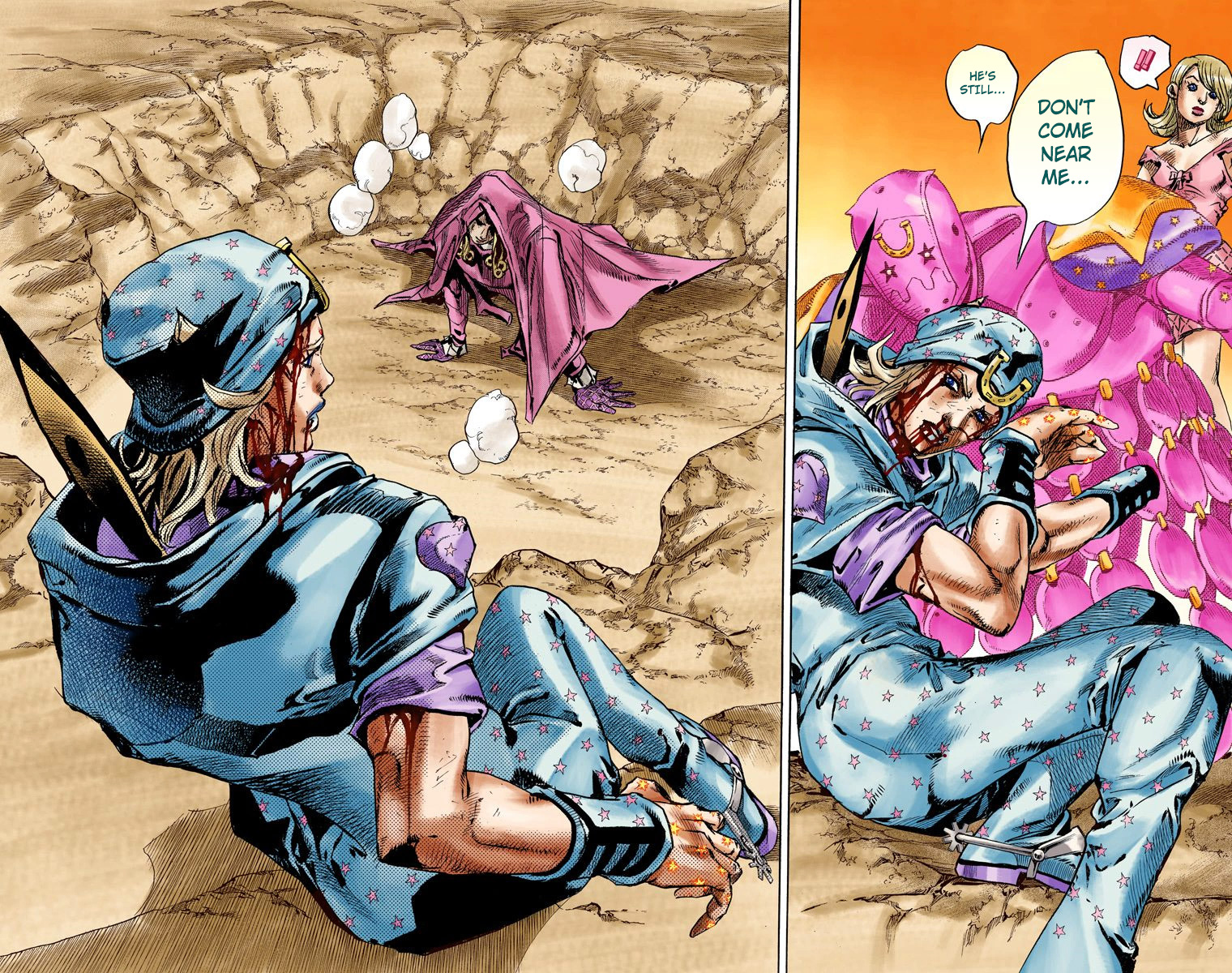 JoJo's Bizarre Adventure Steel Ball Run Colored Manga