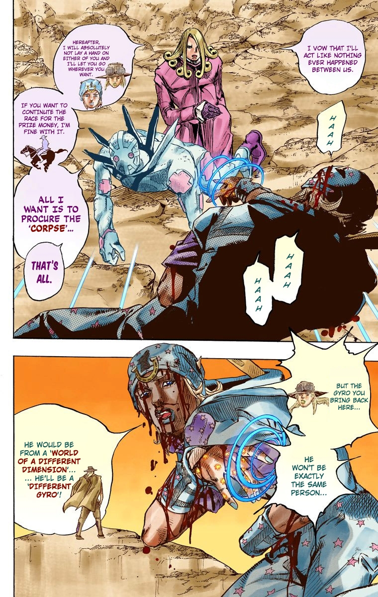 JoJo's Bizarre Adventure Steel Ball Run Colored Manga
