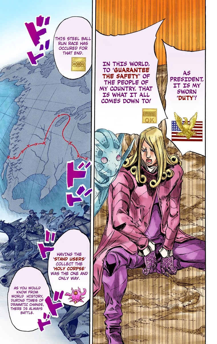 JoJo's Bizarre Adventure Steel Ball Run Colored Manga