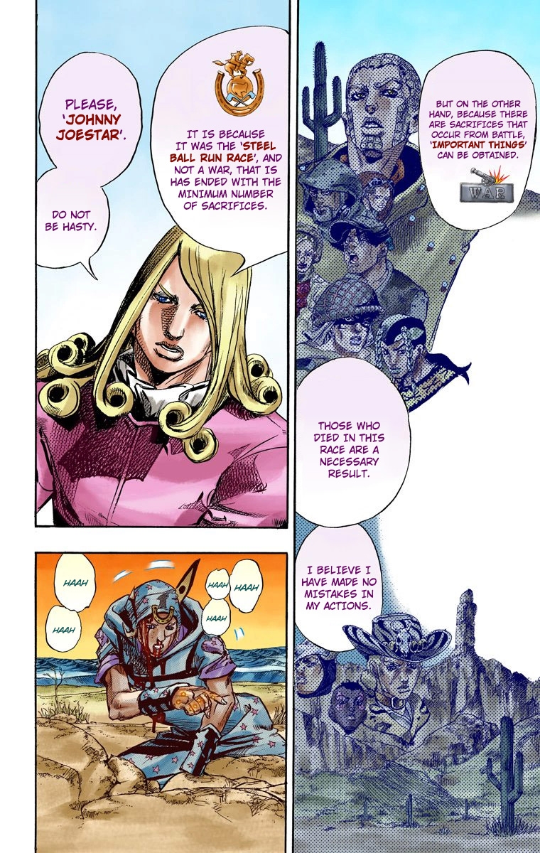 JoJo's Bizarre Adventure Steel Ball Run Colored Manga