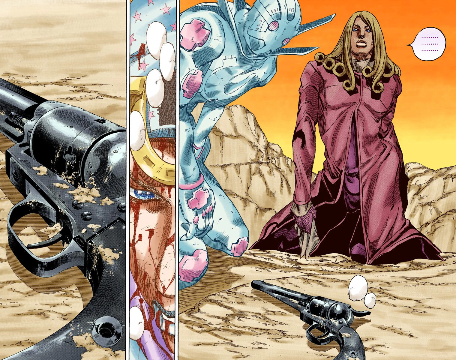 JoJo's Bizarre Adventure Steel Ball Run Colored Manga