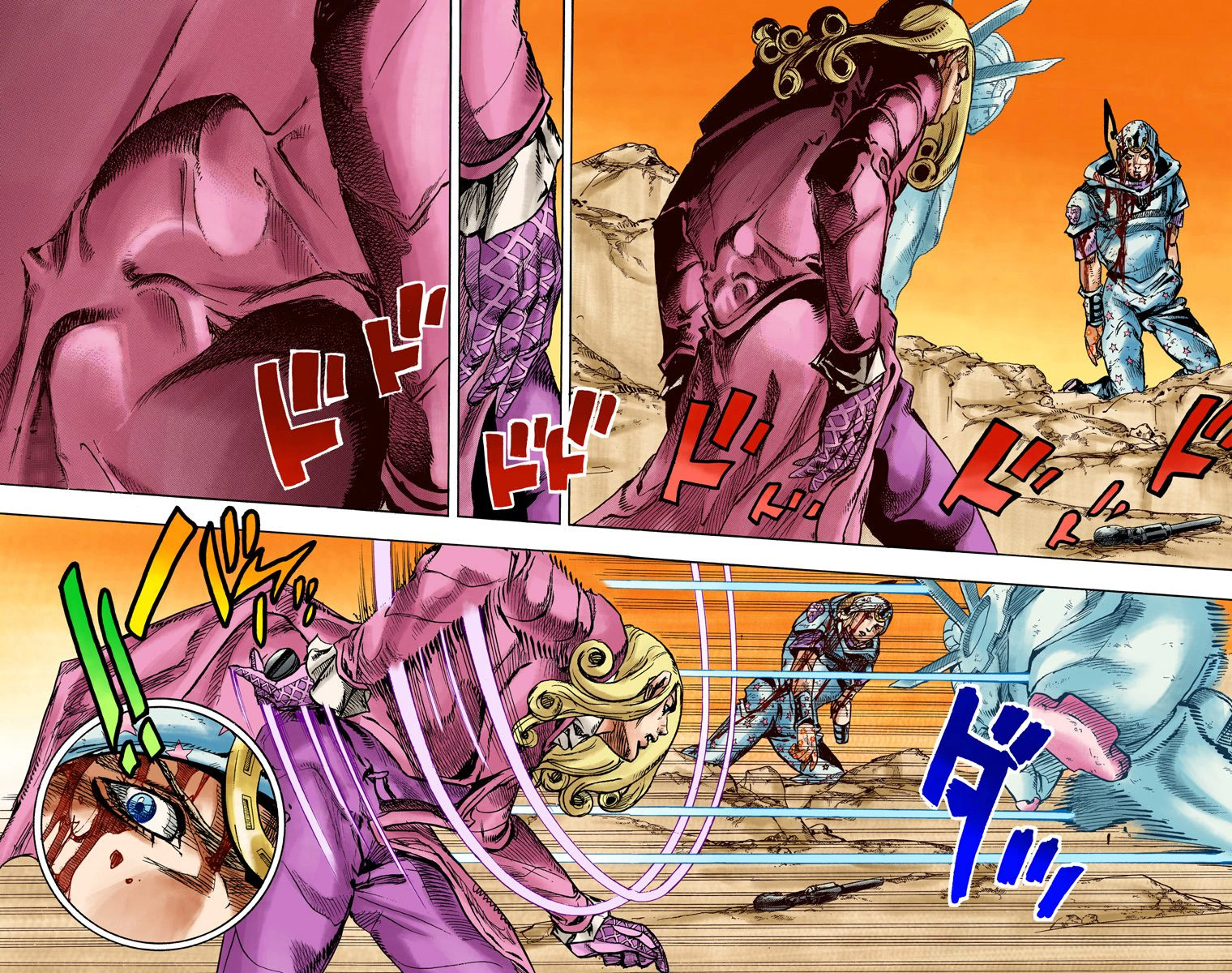 JoJo's Bizarre Adventure Steel Ball Run Colored Manga