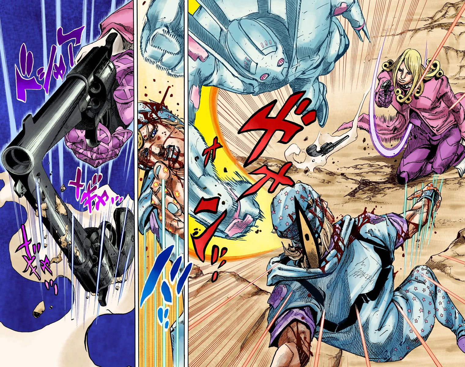 JoJo's Bizarre Adventure Steel Ball Run Colored Manga