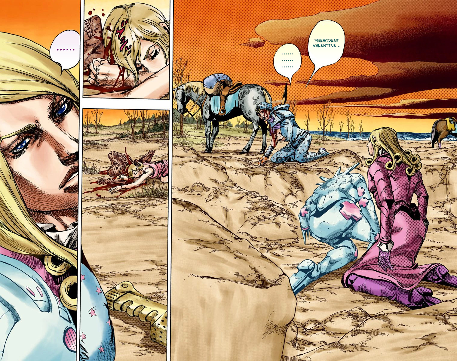 JoJo's Bizarre Adventure Steel Ball Run Colored Manga