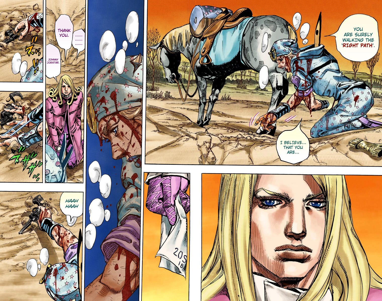 JoJo's Bizarre Adventure Steel Ball Run Colored Manga