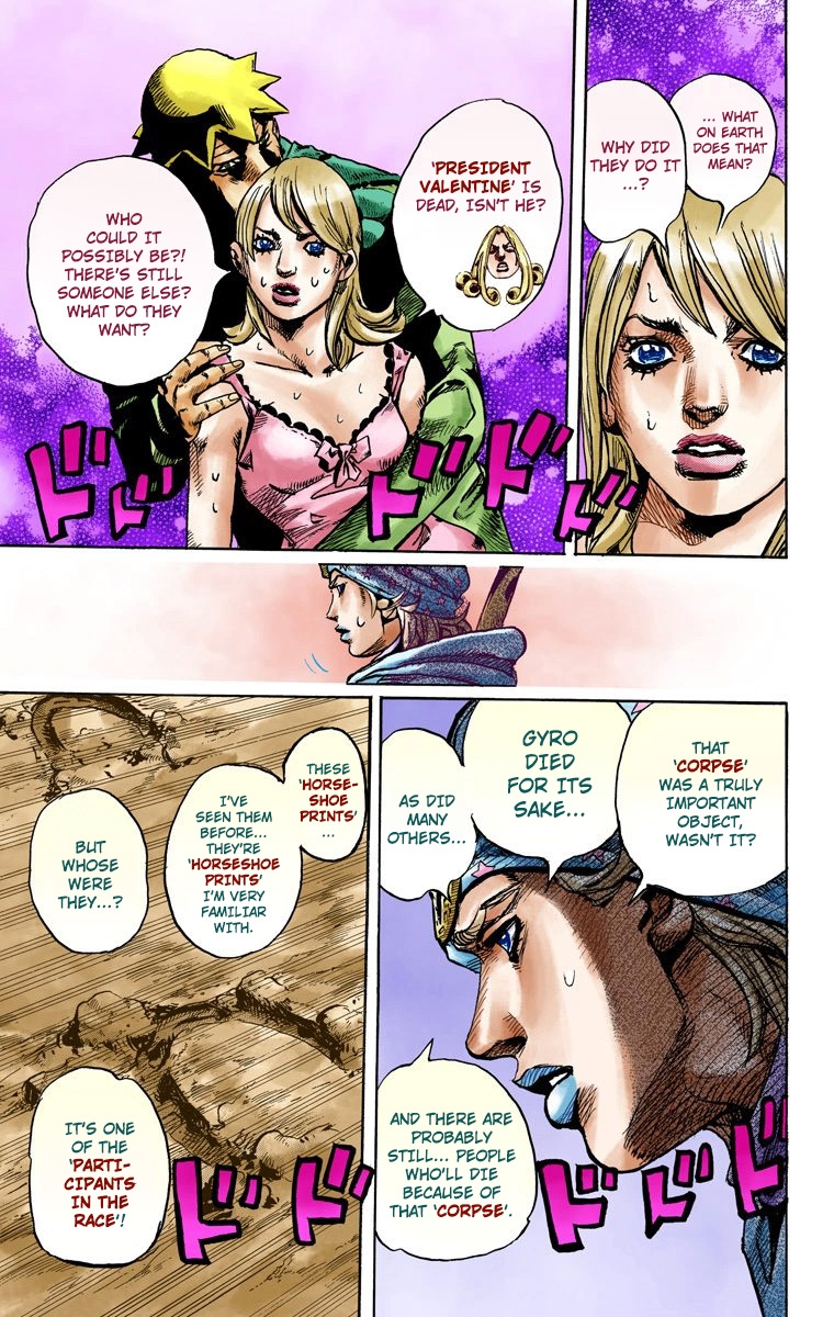 JoJo's Bizarre Adventure Steel Ball Run Colored Manga