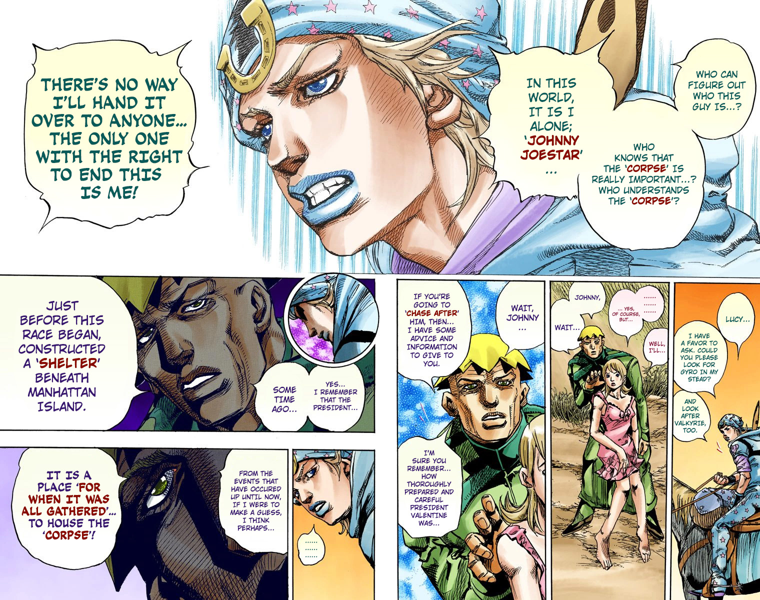 JoJo's Bizarre Adventure Steel Ball Run Colored Manga