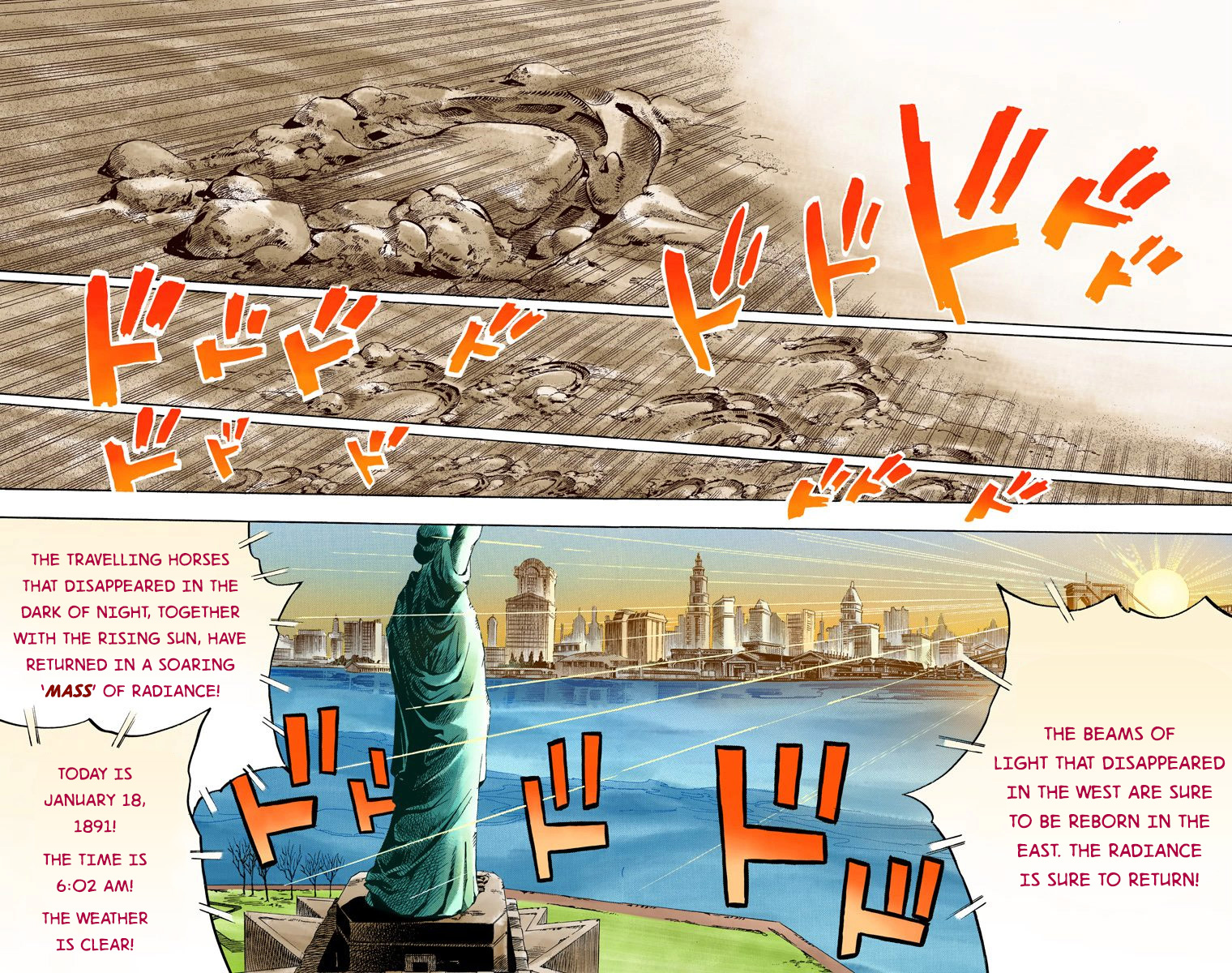 JoJo's Bizarre Adventure Steel Ball Run Colored Manga