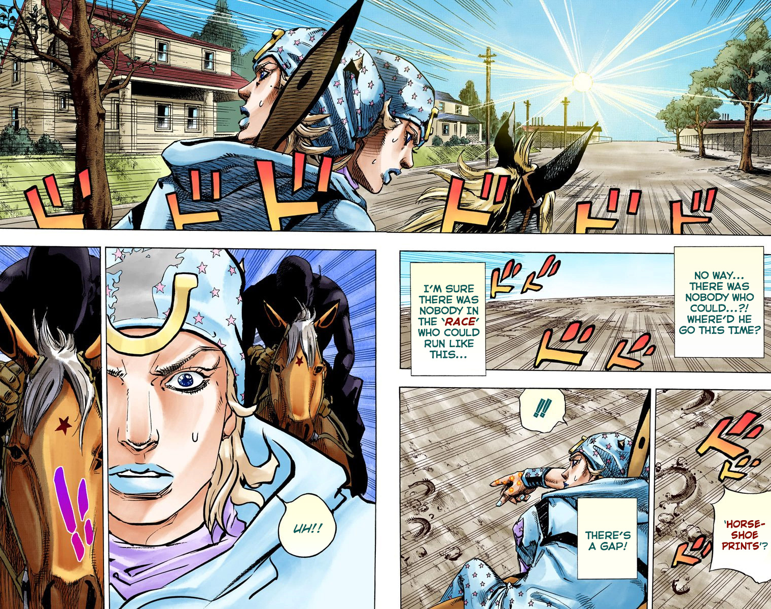 JoJo's Bizarre Adventure Steel Ball Run Colored Manga