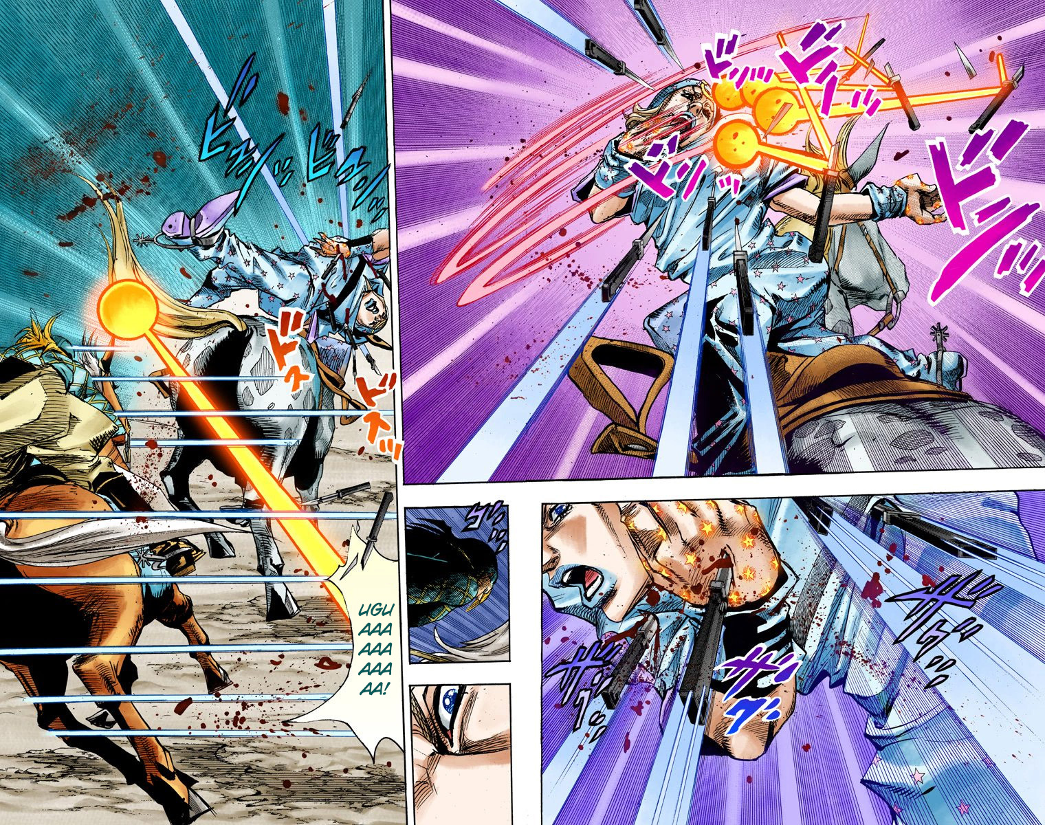 JoJo's Bizarre Adventure Steel Ball Run Colored Manga