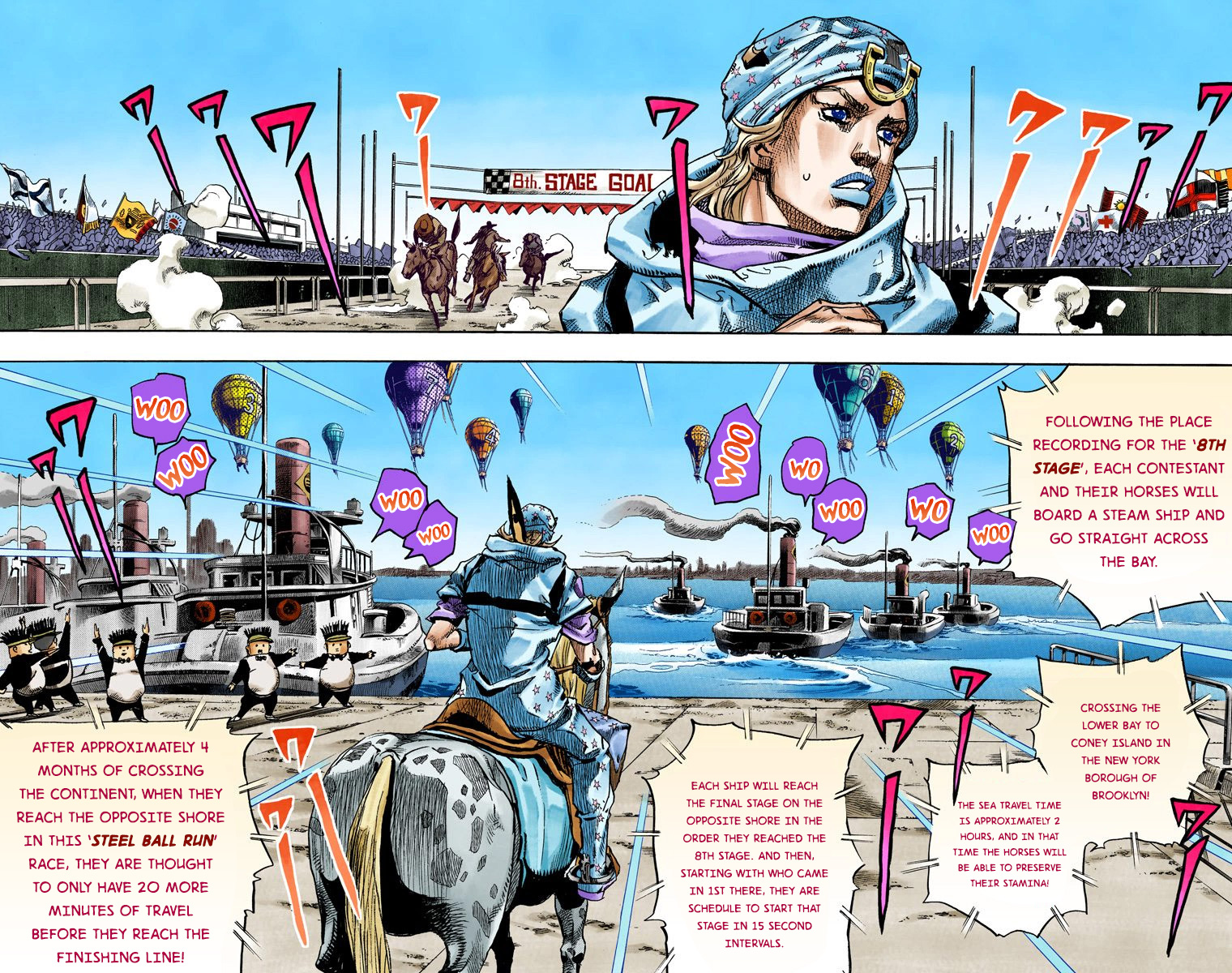 JoJo's Bizarre Adventure Steel Ball Run Colored Manga