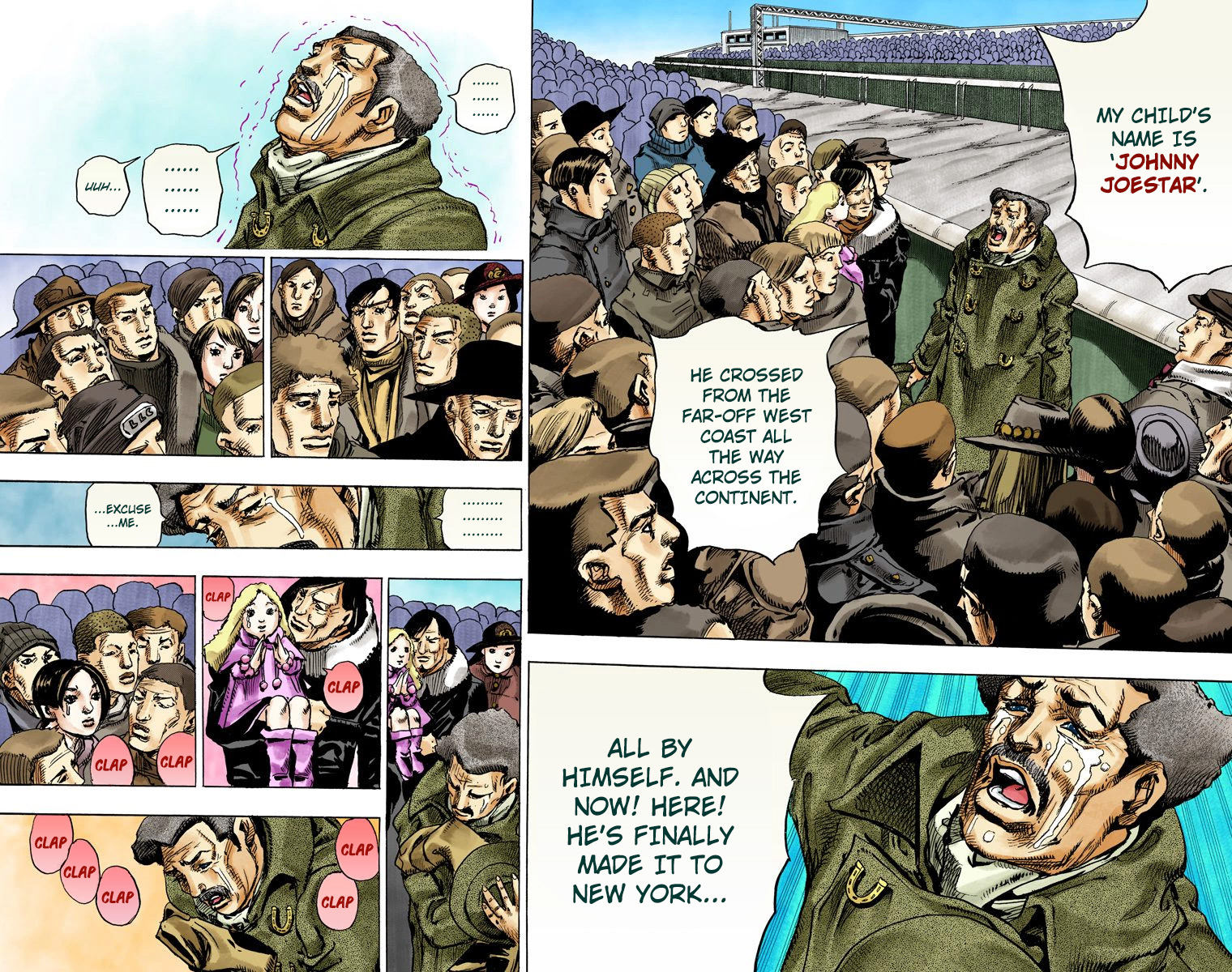 JoJo's Bizarre Adventure Steel Ball Run Colored Manga