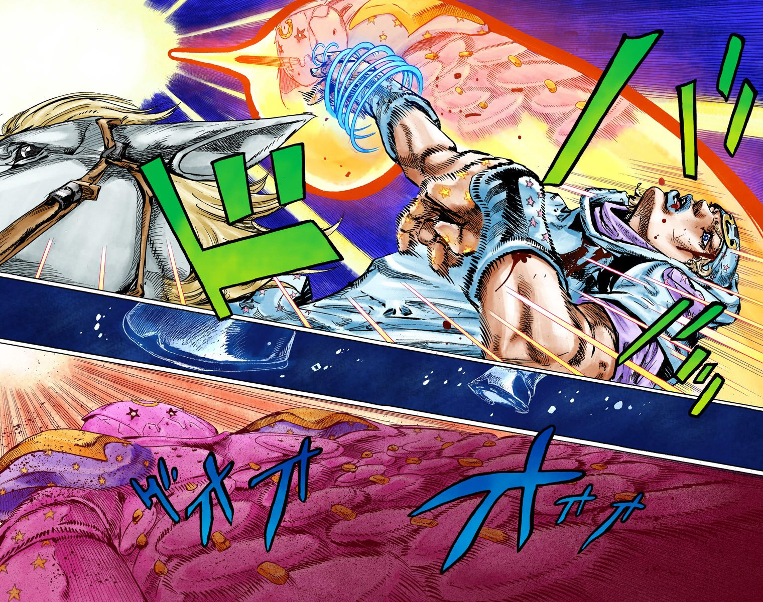 JoJo's Bizarre Adventure Steel Ball Run Colored Manga