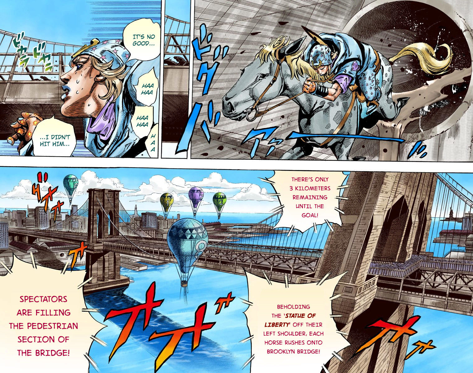 JoJo's Bizarre Adventure Steel Ball Run Colored Manga