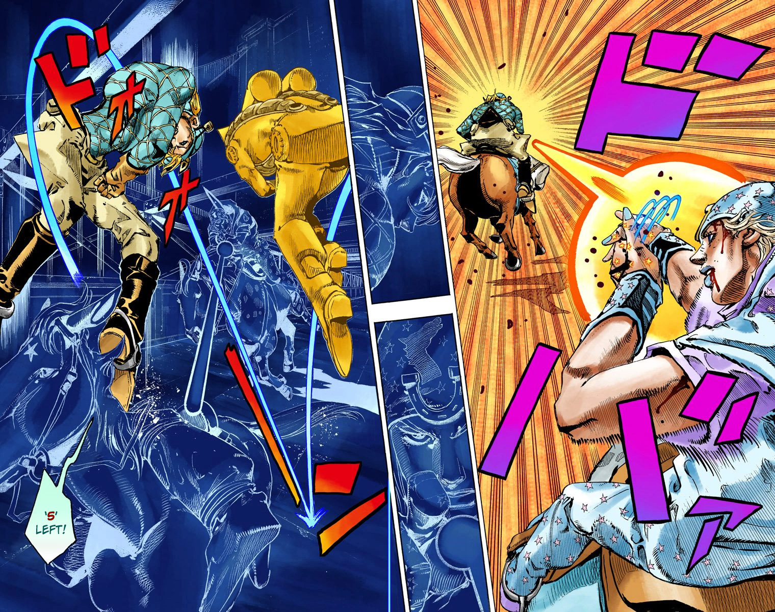 JoJo's Bizarre Adventure Steel Ball Run Colored Manga