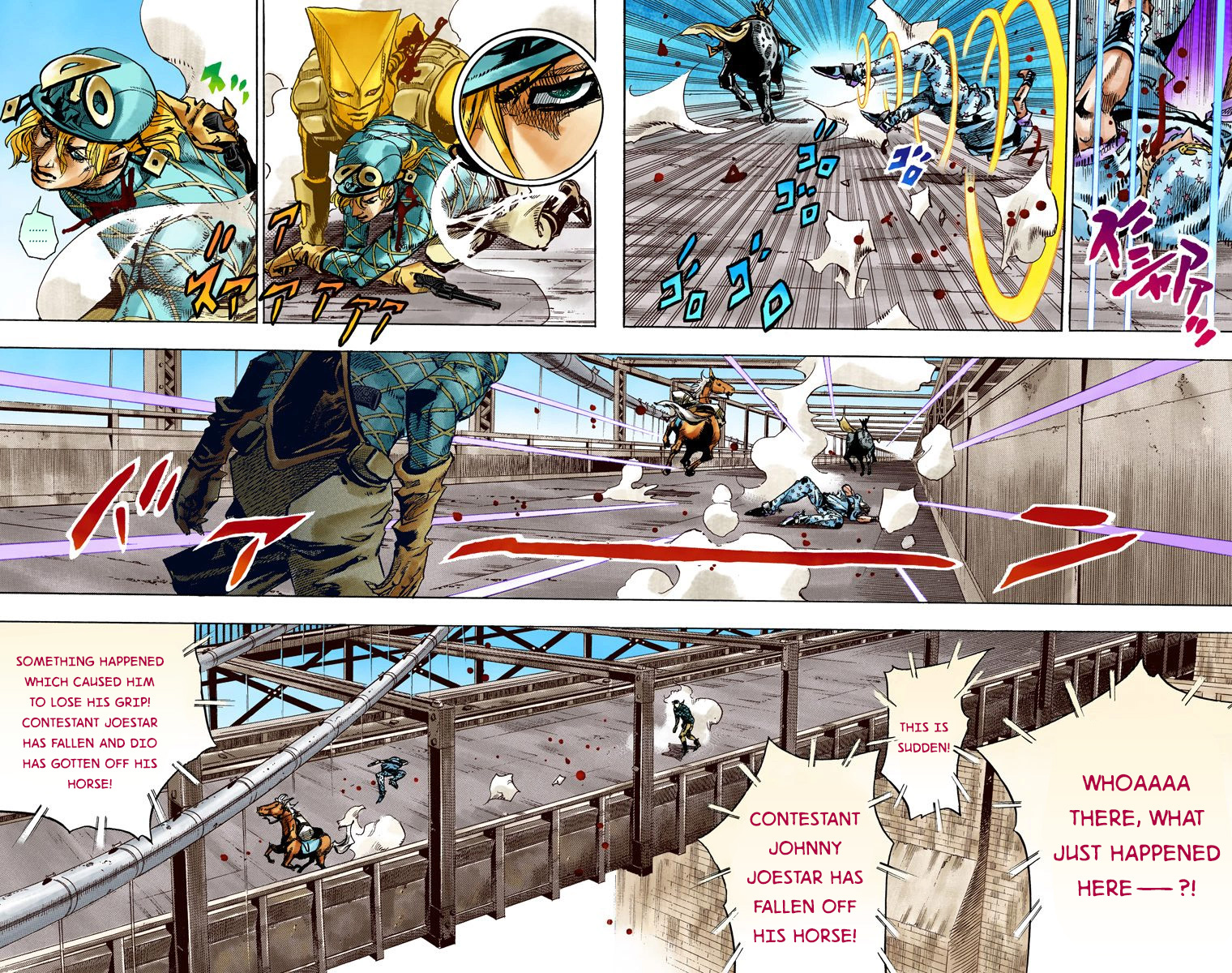JoJo's Bizarre Adventure Steel Ball Run Colored Manga