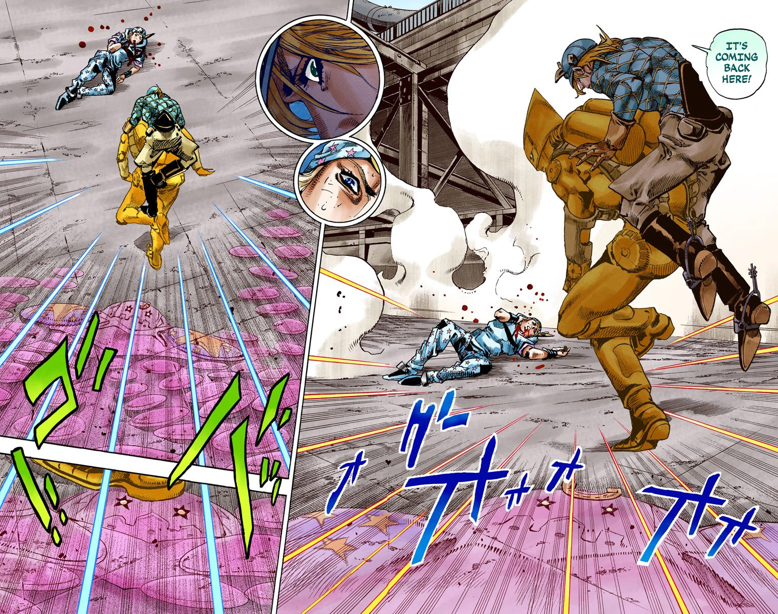JoJo's Bizarre Adventure Steel Ball Run Colored Manga