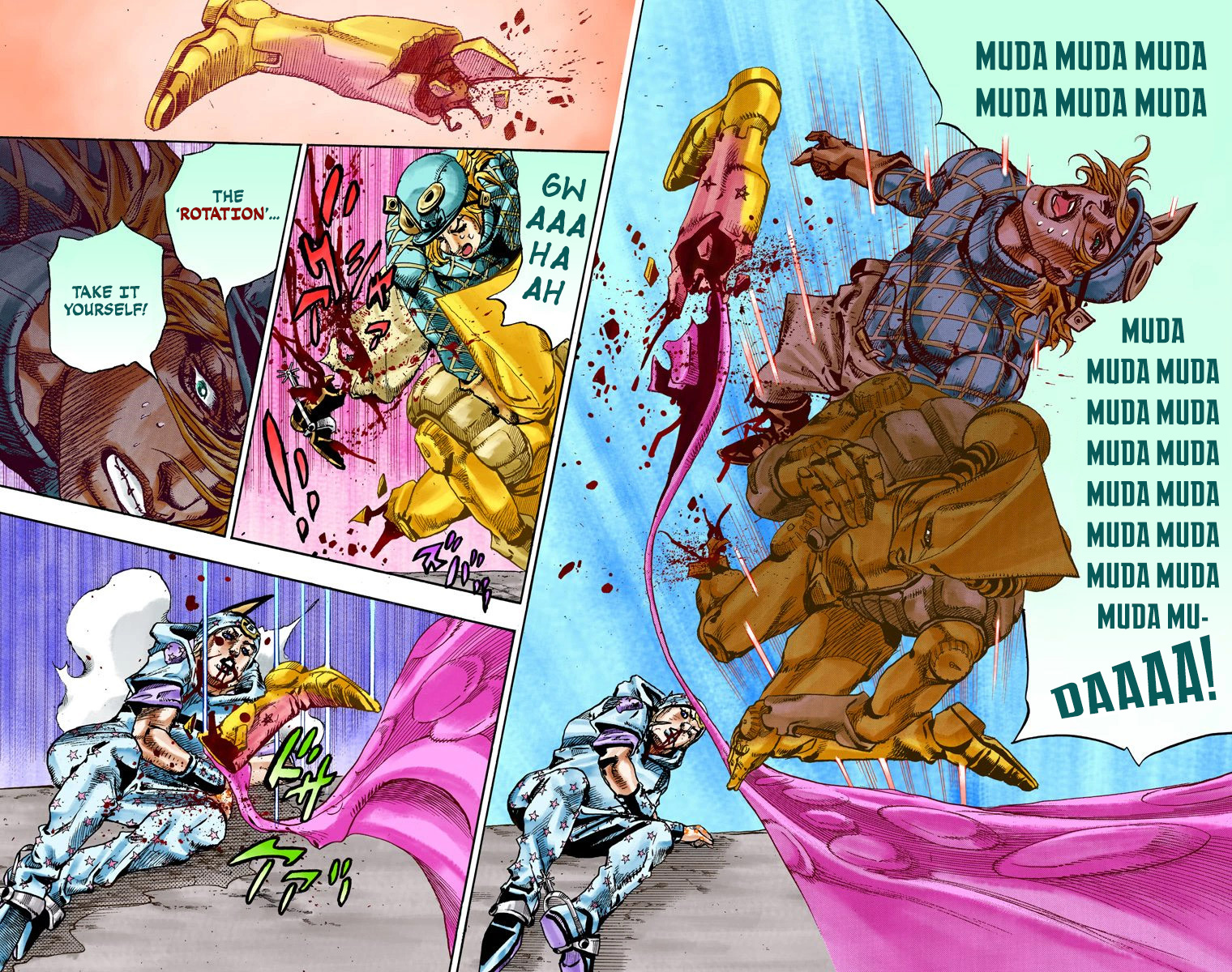 JoJo's Bizarre Adventure Steel Ball Run Colored Manga