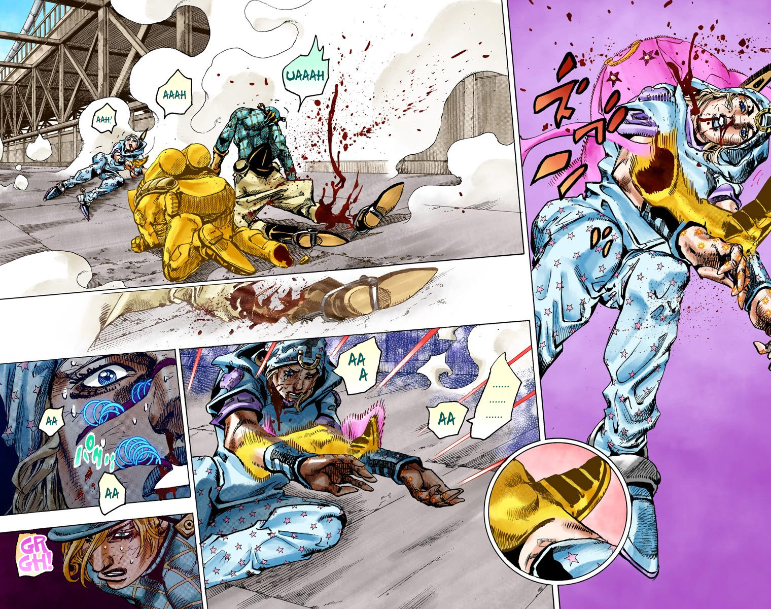 JoJo's Bizarre Adventure Steel Ball Run Colored Manga