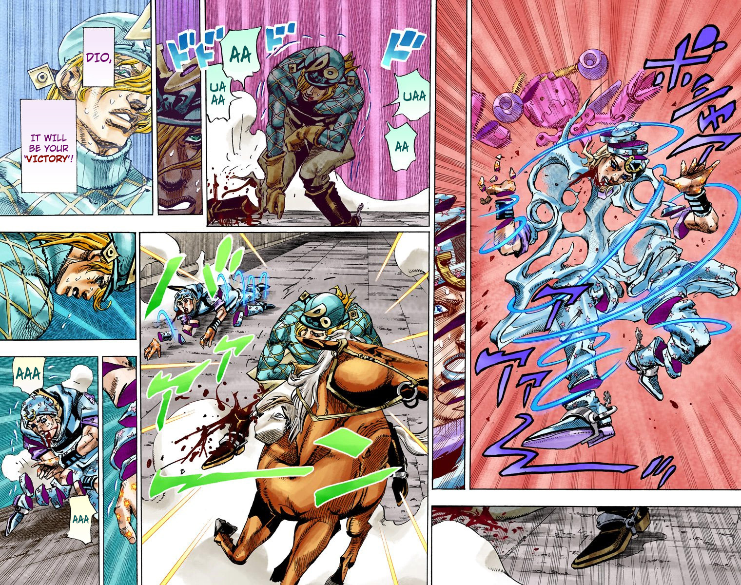 JoJo's Bizarre Adventure Steel Ball Run Colored Manga