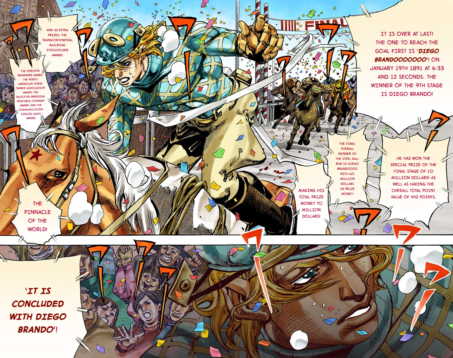 JoJo's Bizarre Adventure Steel Ball Run Colored Manga