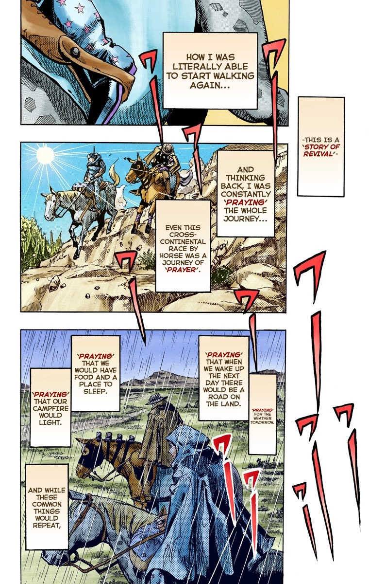 JoJo's Bizarre Adventure Steel Ball Run Colored Manga