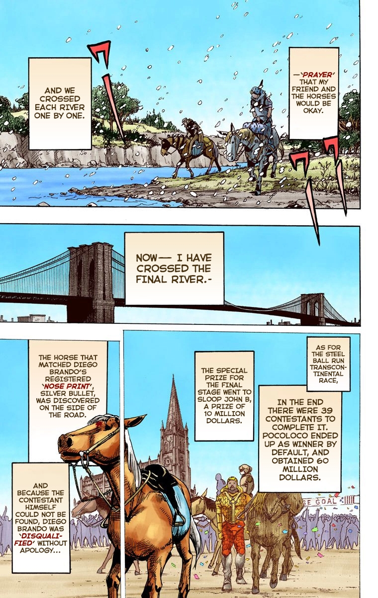 JoJo's Bizarre Adventure Steel Ball Run Colored Manga
