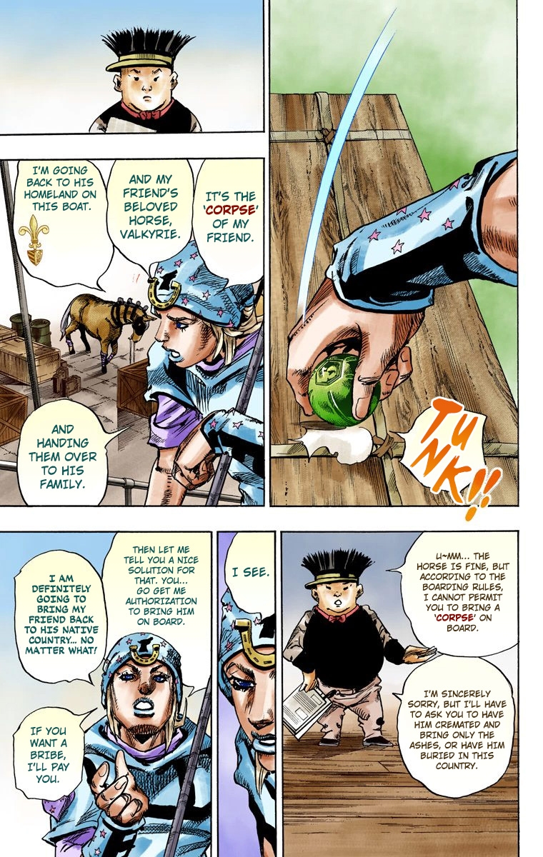 JoJo's Bizarre Adventure Steel Ball Run Colored Manga
