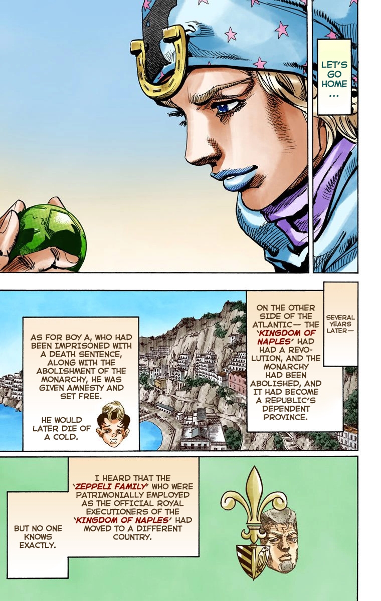 JoJo's Bizarre Adventure Steel Ball Run Colored Manga