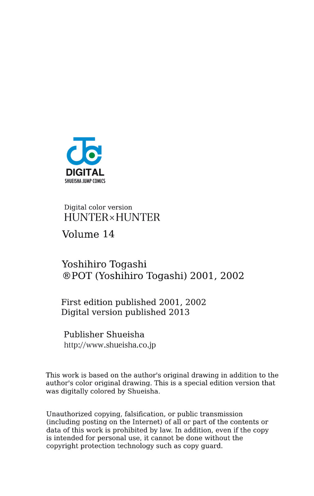 Hunter x Hunter Colored Manga