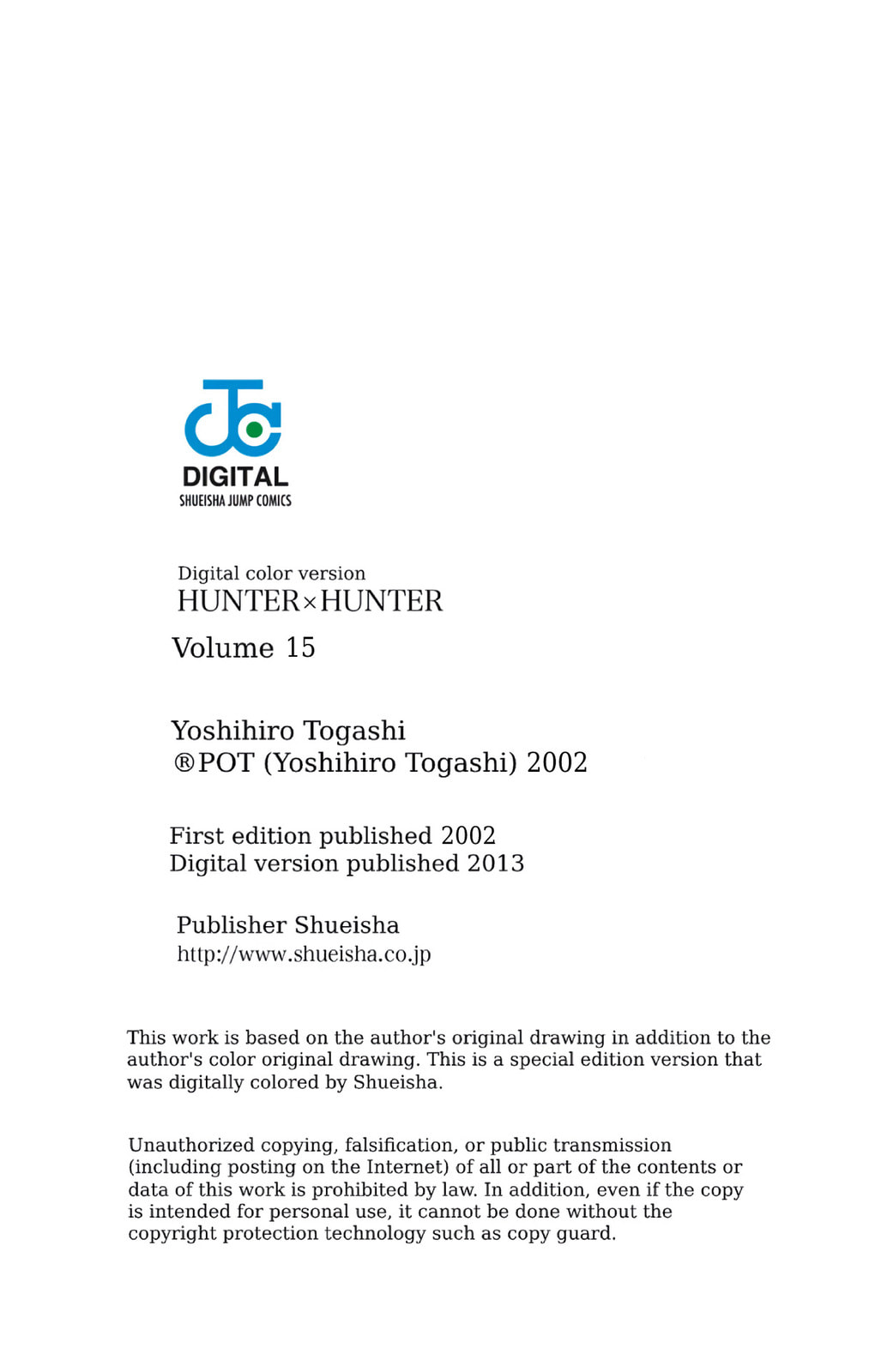 Hunter x Hunter Colored Manga